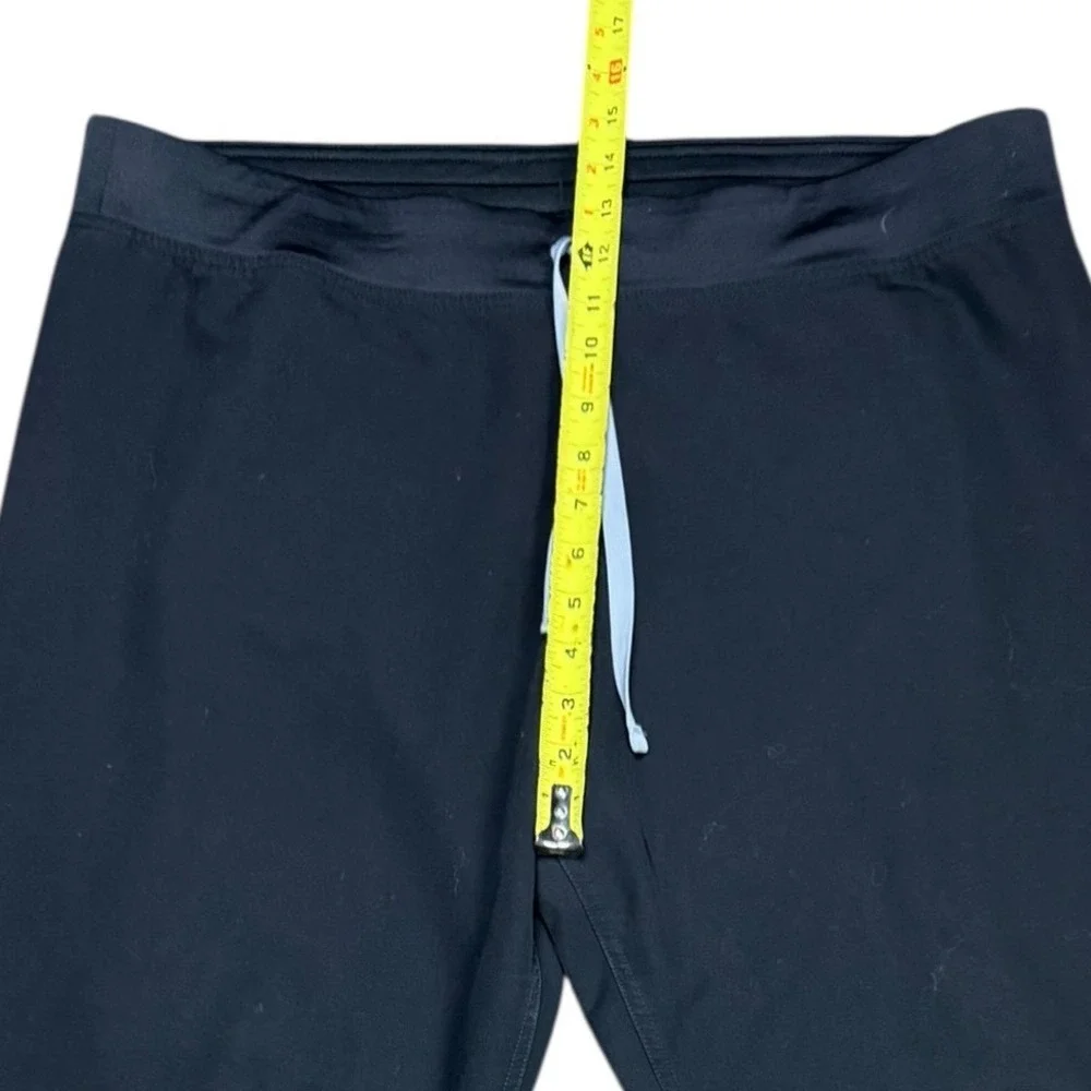 FIGS‎ Black Straight Leg Scrub Pants Mens XL Drawstring Elastic Waist Medical